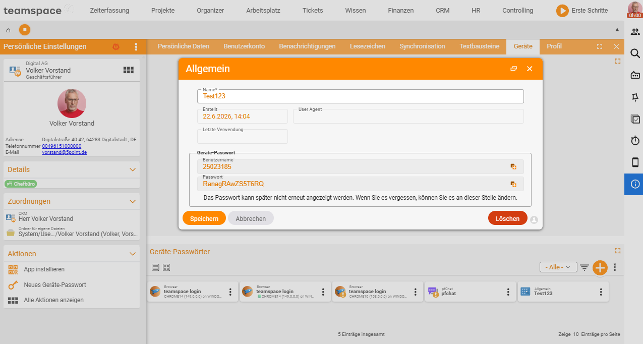 Dialog „Allgemein