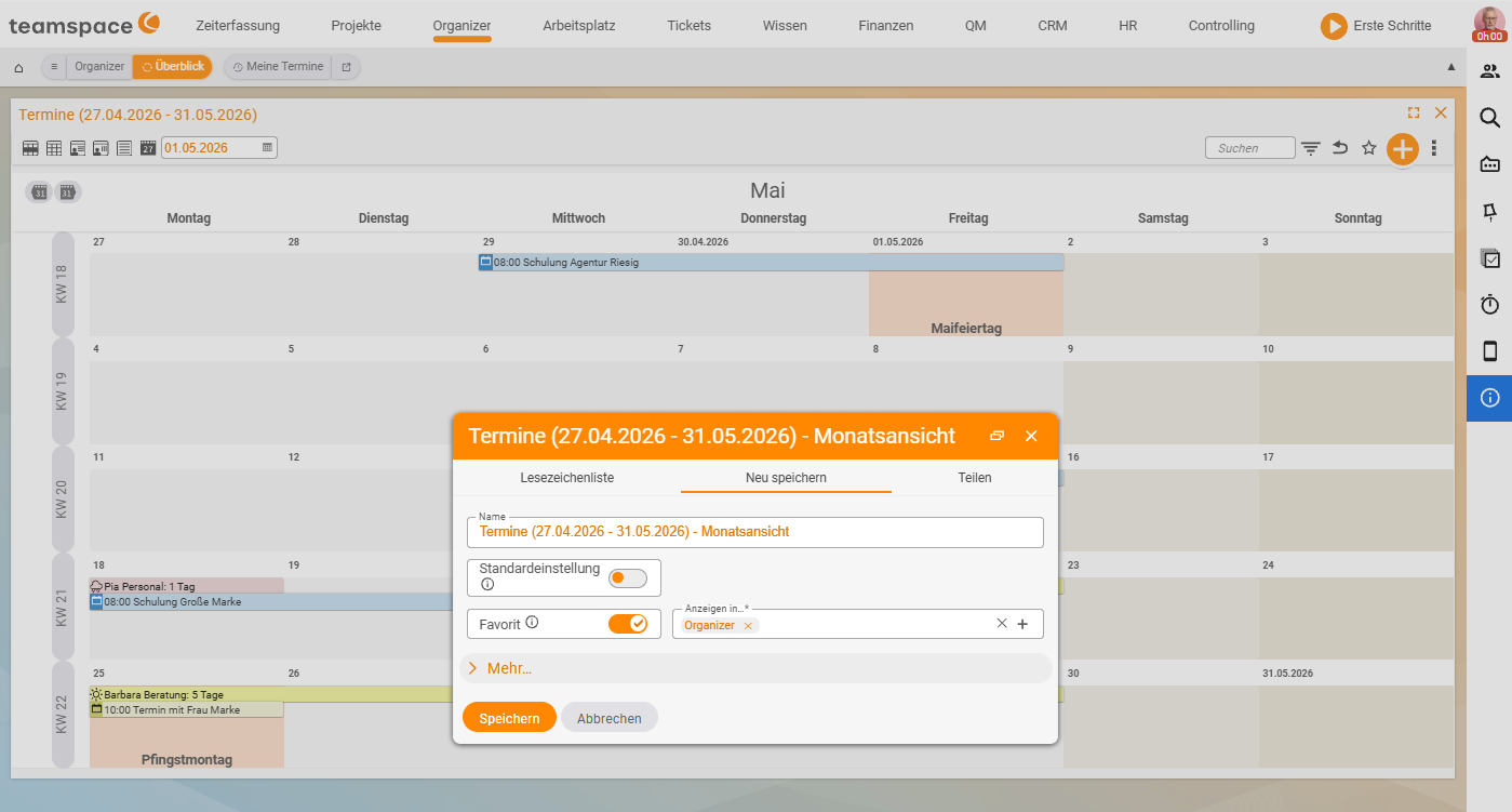 Dialog „Neu speichern