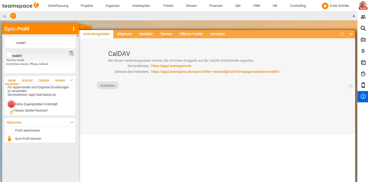 Sync-Profil „mobil1