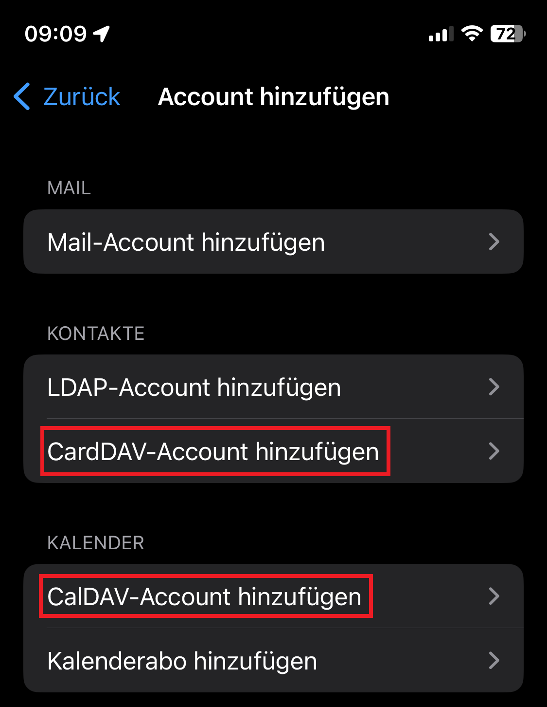 iOS – „Andere