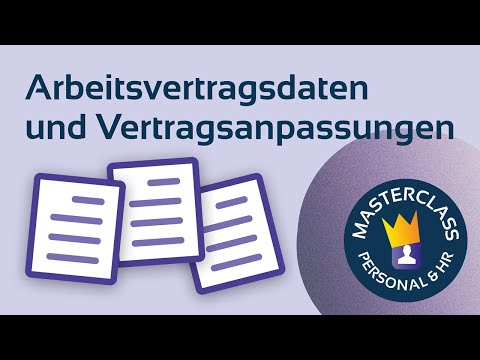 Video-Vorschau: Arbeitsvertragsdaten anpassen