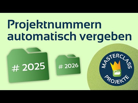 Video-Vorschau: Projektnummern automatisch vergeben