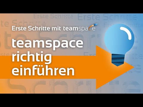 Video-Vorschau: teamspace richtig einführen