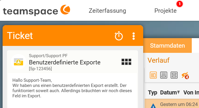 Screenshot des Kopfbereichs einer Detailmanager-Vorschaukarte