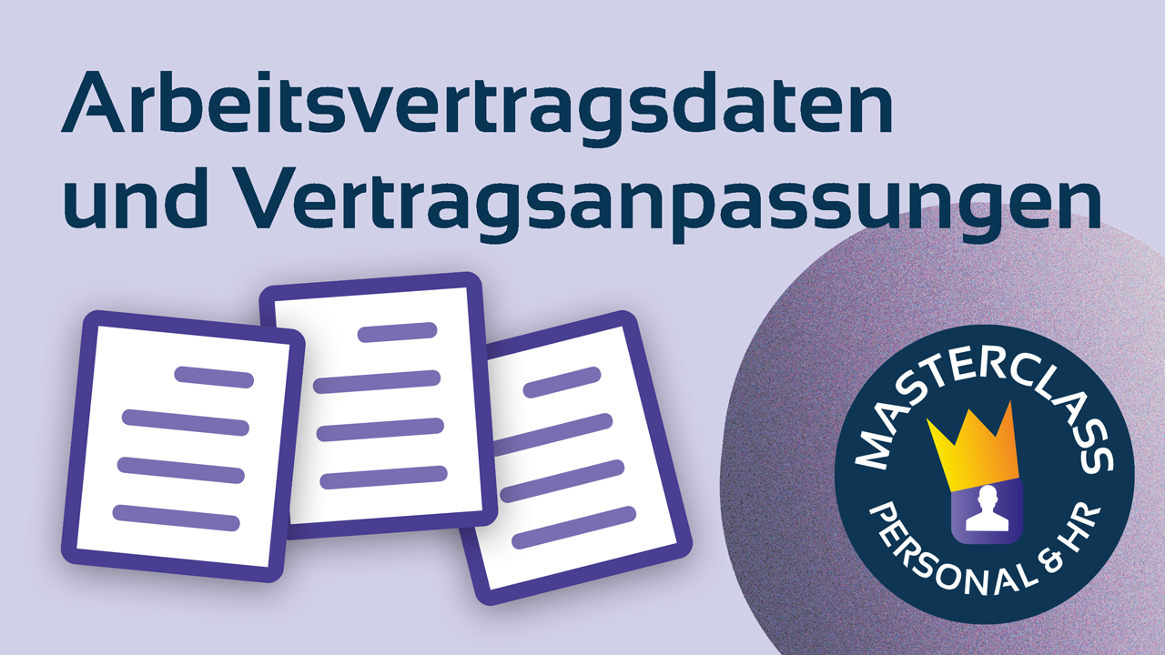 Arbeitsvertragsdaten anpassen